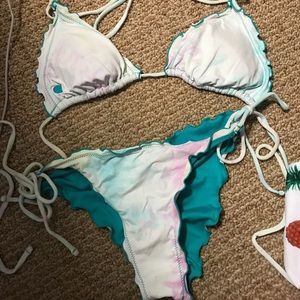 volcom bikini tie dye